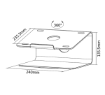 Support ordinateur portable Neomounts NSLS050 argent