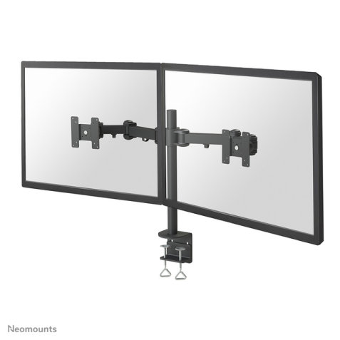 Monitorarm Neomounts D960D 2x10-27" met klem zwart