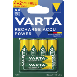 Pile rechargeable Varta Ready To Use 4x AA 2100mAh