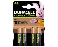 Pile rechargeable Duracell 4x AA 2500mAh Ultra