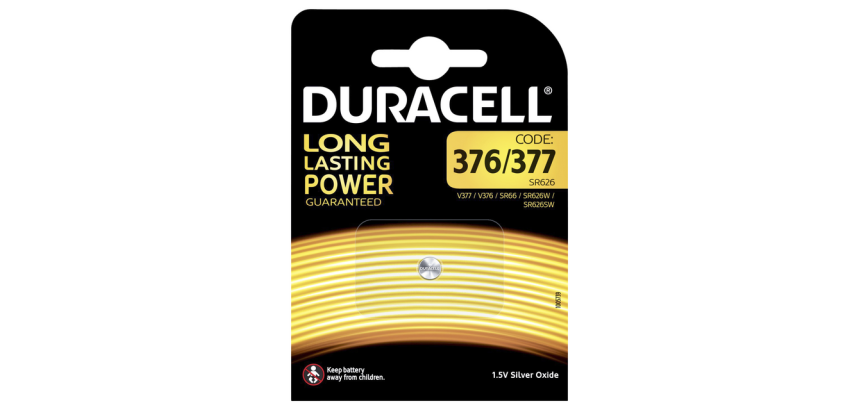 Duracell Knopfzelle 377 Silberoxid Ø6,8mm 1,5V-18mA