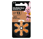 Duracell Hearing Batteries DA13 Ø7.9mm 310mAh 6 pieces
