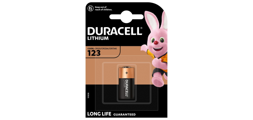 Pile Duracell 1x CR123 High Power lithium