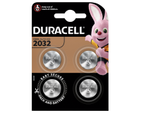 Pila de botón litio Duracell CR2032 - Blíster de 4 pilas