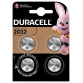 Pile bouton Duracell 4x CR2032 lithiun Ø20mm 3V-180mAh