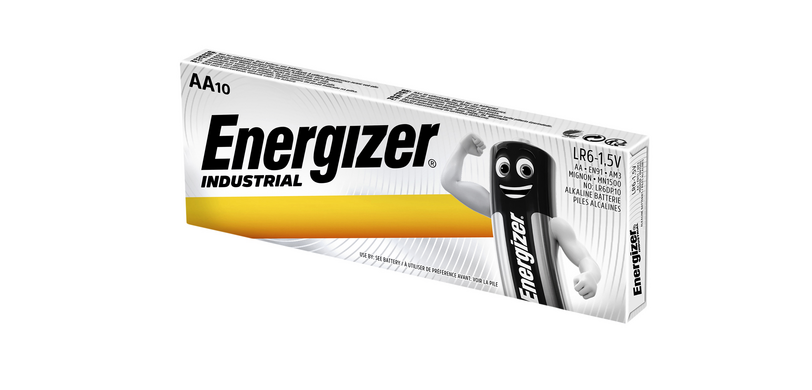Energizer Industrial A4 Alkaline Battery Box of 10 Pieces