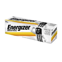 Pile Energizer Industrial D alcaline boite 12 pièces