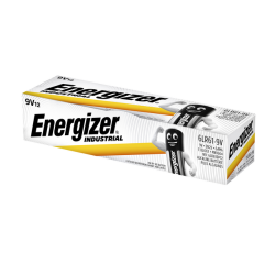 Pile Energizer Industrial 9Volt alcaline boîte 12 pièces