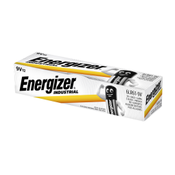 Pile Energizer Industrial 9Volt alcaline boîte 12 pièces