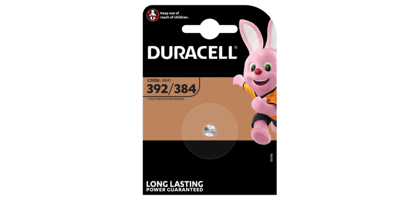 Batterij Duracell knoopcel 1x392/384 alkaline Ø7,9mm 1,5V-45mAh