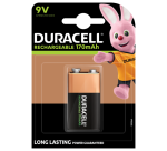 Pile rechargeable Duracell 1x 9V 170mAh Plus