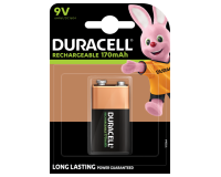 Batterij oplaadbaar Duracell 1x9Volt 170mAh Plus