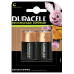 Pile rechargeable Duracell 2x C 3000mAh Plus