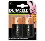 Batterij oplaadbaar Duracell 2xD 3000mAh Plus
