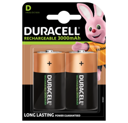 Batterij oplaadbaar Duracell 2xD 3000mAh Plus