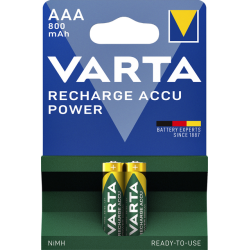 Pile rechargeable Varta 2x AAA 800mAh Ready To Use