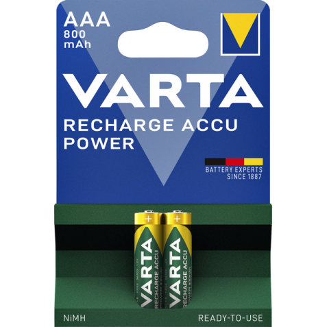 Pile rechargeable Varta 2x AAA 800mAh Ready To Use