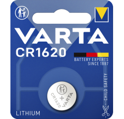 Pile bouton Varta CR1620  lithium blister 1 pièce