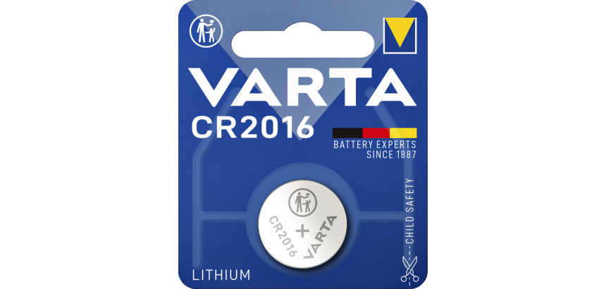 Pile bouton VARTA 1x CR2016 lithium