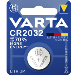 Pile bouton Varta CR2032 lithium blister 1 pièce