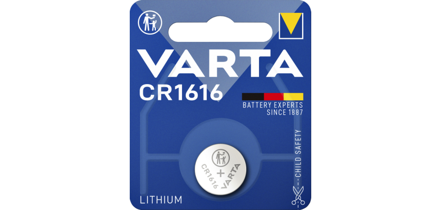 Pile bouton VARTA 1x CR1616 lithium