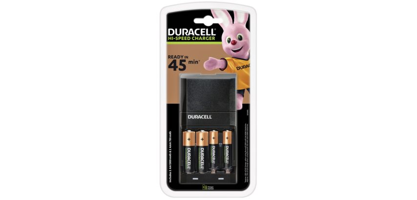 Chargeur de piles Duracell CEF27 + 2xAA + 2xAAA