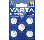 VARTA button cell 5x CR2016 lithium