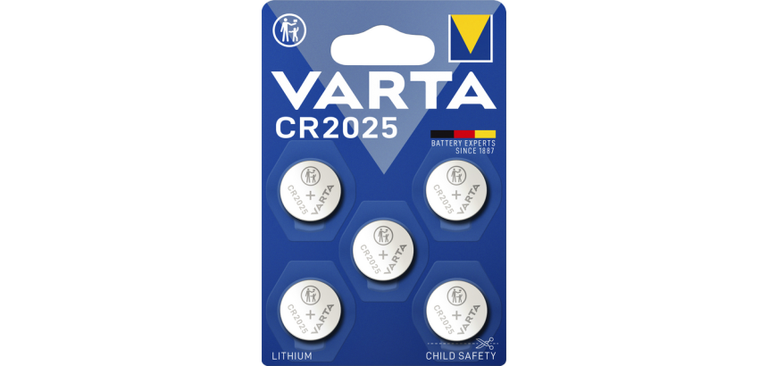 Batterij VARTA knoopcel 5x CR2025 lithium