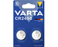 Pile bouton Varta CR2450 lithium blister 2 pièces