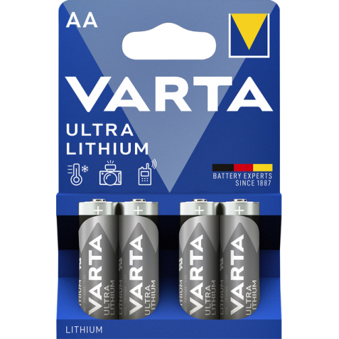 Pile Varta Professional Lithium 4x AA