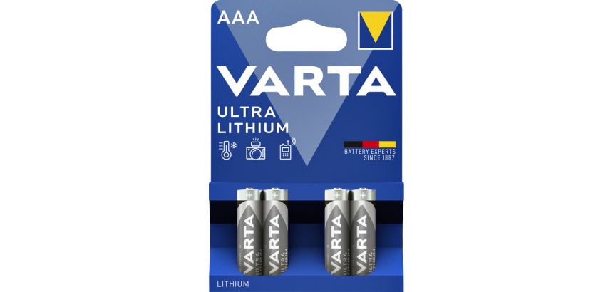 VARTA Ultra Lithium Battery 4x AAA