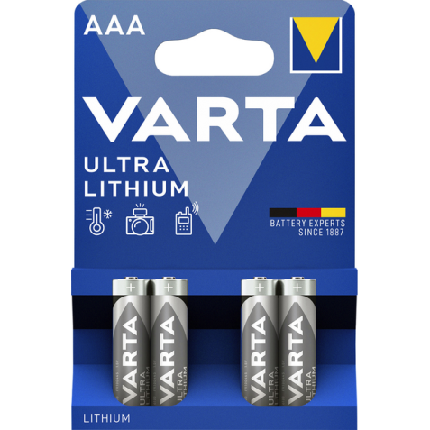 Pile Varta Ultra Lithium 4x AAA