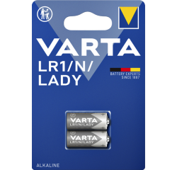 Pile bouton Varta LR1/N/Lady alcaline blister 2 pièces
