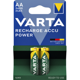 Pile rechargeable Varta 2x AA 2600mAh Ready To Use
