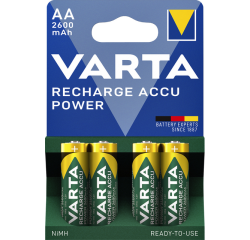 Pile rechargeable Varta 4x AA 2600mAh Ready-To-Use