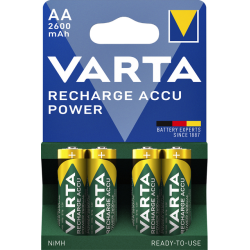 Pile rechargeable Varta 4x AA 2600mAh Ready To Use