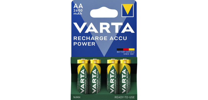 Wiederaufladbare Batterie VARTA 4x AA 2600mAh Sofort Einsatzbereit