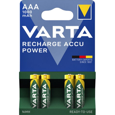 Pile rechargeable Varta 2x AAA 1000mAh Ready To Use