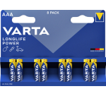 Batterij VARTA Longlife Power 8x AAA