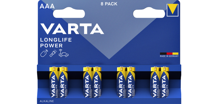 Batterij VARTA Longlife Power 8x AAA
