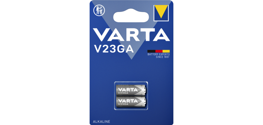Pile bouton Varta V23GA alcaline blister 2 pièces
