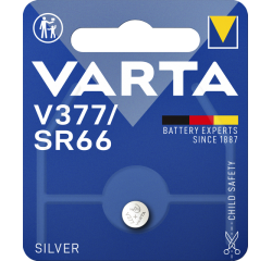 Batterij Varta knoopcel V377 horloge blister à 1stuk