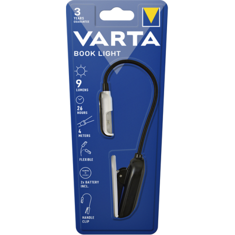 Torche Varta LED Book Light avec 2 piles CR2032