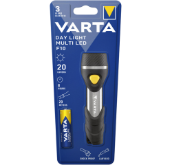 Varta day light multi led f10 aluminium, black keychain flashlight