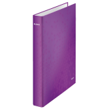 Classeur Leitz WOW A4 maxi 4 anneaux méc-D 25mm violet