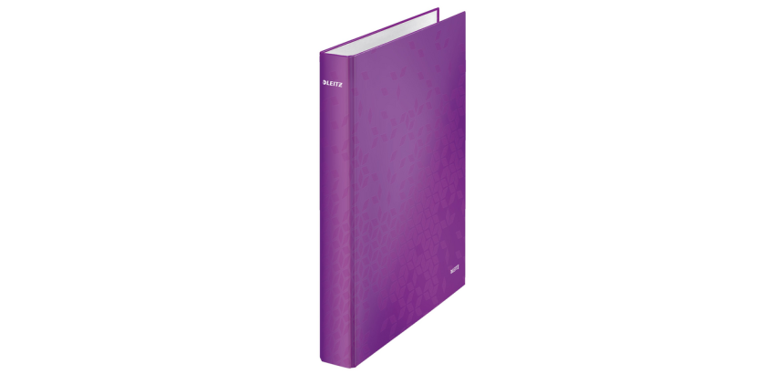 Leitz WOW Binder A4 Maxi 4 D-ring 25mm Purple
