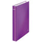 Classeur Leitz WOW A4 maxi 4 anneaux méc-D 25mm violet