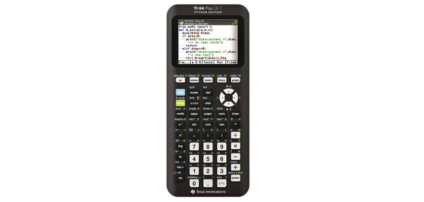 Rekenmachine TI-84 Plus CE-T Python Edition