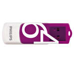 Clé USB 2.0 Philips Vivid USB-A 64Go violet