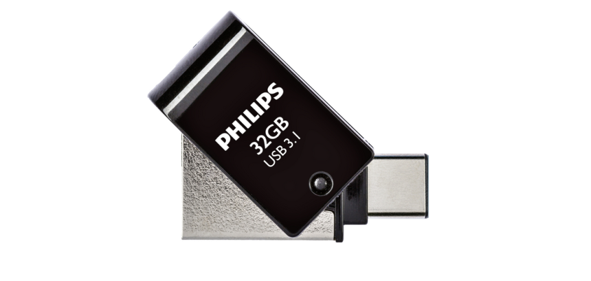 Clé USB 3.1 Philips 2-en-1 USB-A 32Go noir